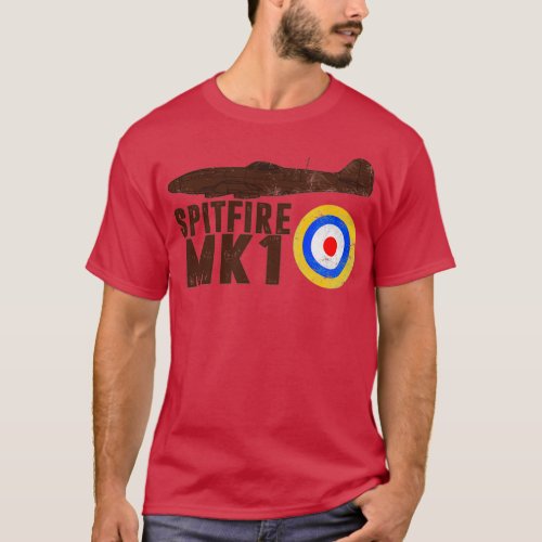 Vintage Spitfire UK Mk  T_Shirt