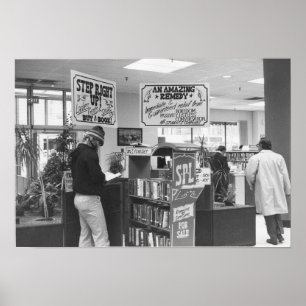 Vintage Spokane Public Library Poster