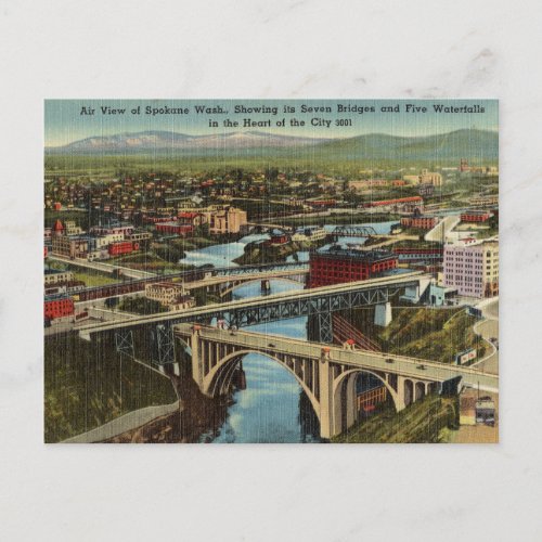 Vintage Spokane Washington Postcard