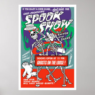 Vintage Spook Show Poster