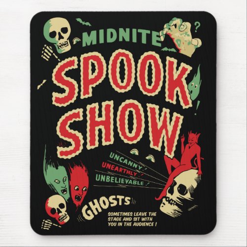 Vintage Spookshow Mouse Pad