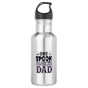Vintage Spooktacular Dad Halloween Shirt Design_1 Stainless Steel Water Bottle
