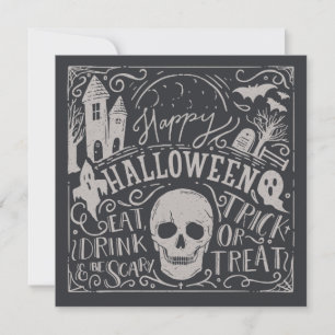 Vintage Spooktacular Halloween Party Invitation