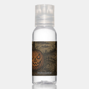 Vintage, spooky Halloween pumpkin/ghost Hand Sanitizer