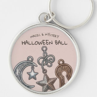 Vintage Spooky Pink Dark Academia Halloween Keychain