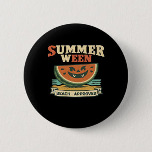 Vintage Spooky Summerween Watermelon - Spooky Summ Button