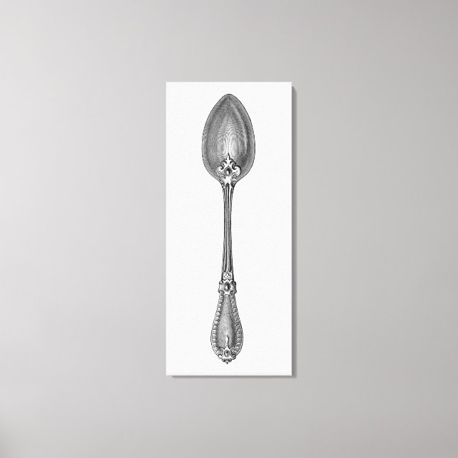 Vintage Spoon Canvas Print (Front)