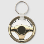 Vintage Sport Car Steering Wheel Garage Key Ring 2 at Zazzle