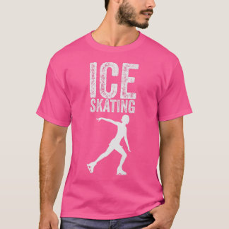 Vintage Sport Ice Skating Lovers Ice Skating Man S T-Shirt