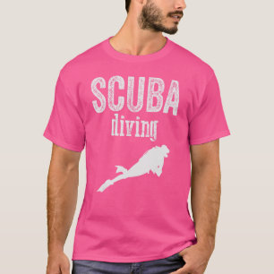 Vintage Sport Scuba Diving Scuba Diving Man Silho T-Shirt