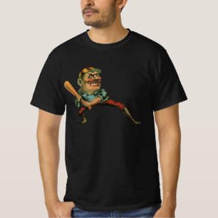 Vintage Sports, Angry Baseball Player Batter T-Shirt