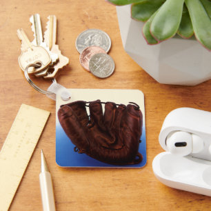 Vintage Sports, Antique Leather Baseball Glove Keychain