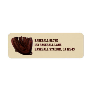 Vintage Sports, Antique Leather Baseball Glove Label