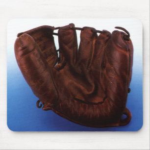 Vintage Sports, Antique Leather Baseball Glove Mouse Pad