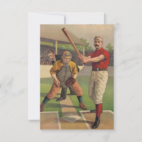 Vintage Sports Baseball Card Drawing