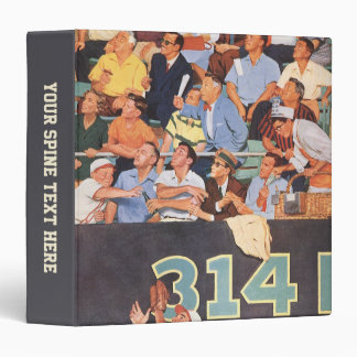 Vintage Sports Baseball Fans Watching a Game 3 Ring Binder