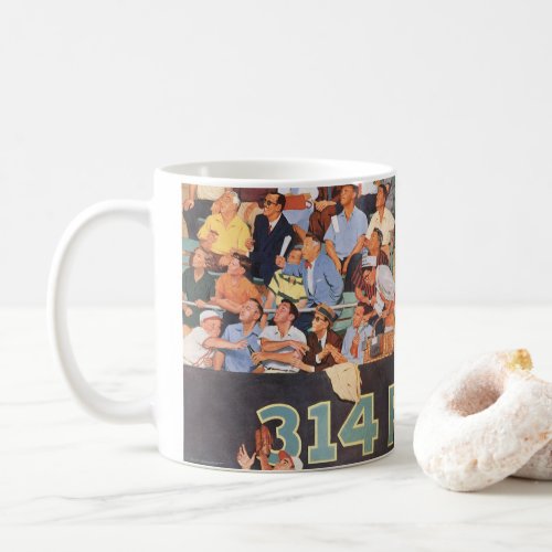 Vintage Sports Baseball Fans Watching a Game Coffee Mug