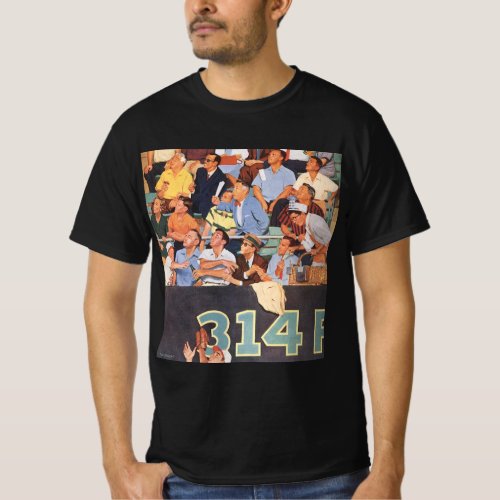 Vintage Sports Baseball Fans Watching a Game T_Shirt