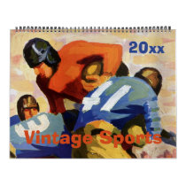 Vintage Sports, Baseball, Football and Basketball Calendar