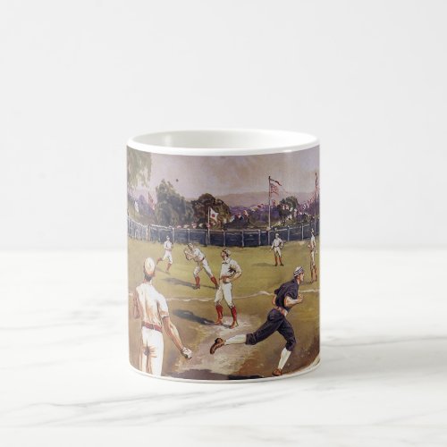 Vintage Sports Baseball Game by Henry Sandham Coffee Mug