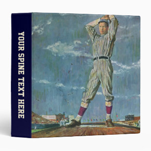 Vintage Sports Baseball, Pitcher in Baseball Game Binder