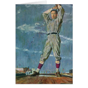 Vintage Sports Baseball, Pitcher in Baseball Game Cards