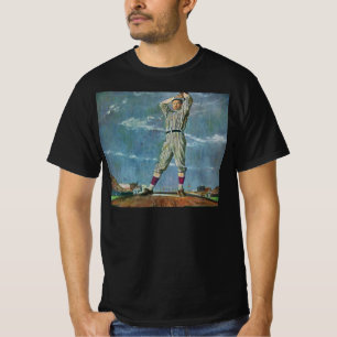 Vintage Sports Baseball, Pitcher in Baseball Game T-Shirt
