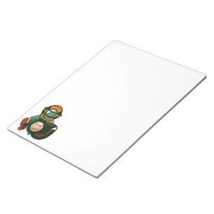 Vintage Sports Baseball Player, Catcher with Mitt Notepad