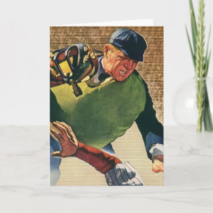 Vintage Sports Baseball Player, the Umpire Card