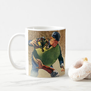 Vintage Sports Baseball Player, the Umpire Coffee Mug