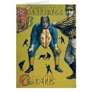 Vintage Sports Baseball Players at the Home Game Cards