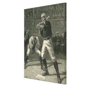 Vintage Sports, Baseball Players by Thulstrup Canvas Print