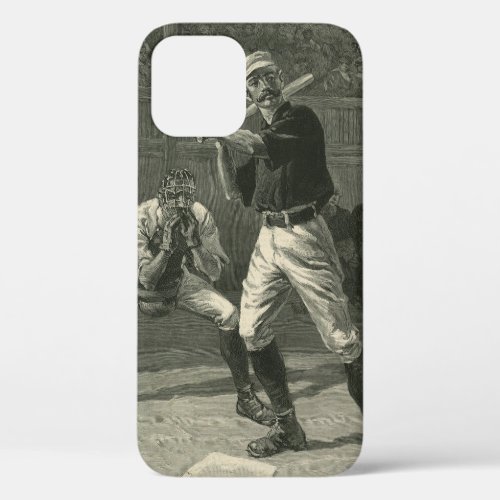 Vintage Sports Baseball Players by Thulstrup iPhone 12 Case