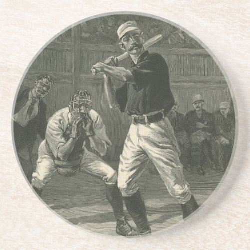 Vintage Sports Baseball Players by Thulstrup Coaster