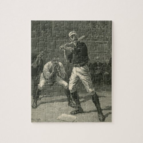 Vintage Sports Baseball Players by Thulstrup Jigsaw Puzzle