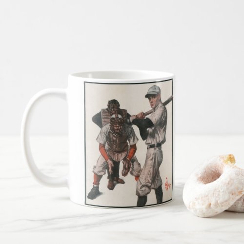 Vintage Sports Baseball Players Coffee Mug