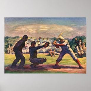 Vintage Baseball Poster, 1800s Poster for Sale by vintage wall art