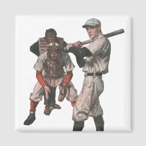 Vintage Sports Baseball Players Magnet