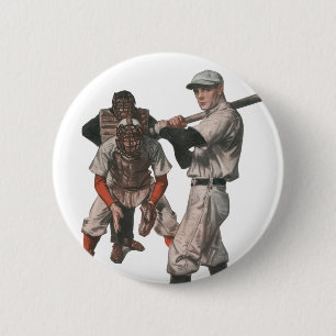 Vintage Sports Baseball Players Pinback Button