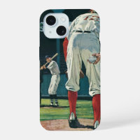 Vintage Sports Baseball Players Pitcher on Mound