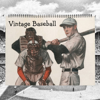 Vintage Sports Baseball Players  Teams  Athletes Calendar by YesterdayCafe at Zazzle