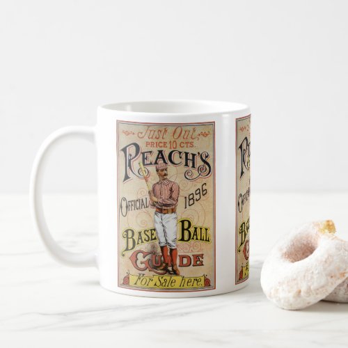 Vintage Sports Baseball Reachs Guide Cover Art Coffee Mug