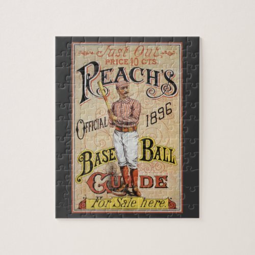 Vintage Sports Baseball Reachs Guide Cover Art Jigsaw Puzzle