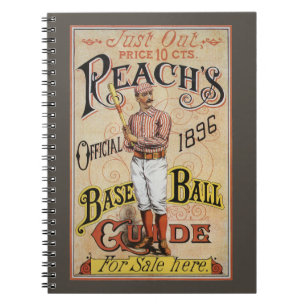 Vintage Sports Baseball, Reach's Guide Cover Art Notebook