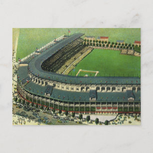 Vintage Sports Baseball Stadium, Aerial View Postcard