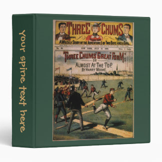 Vintage Sports Baseball Three Chums Magazine Cover Binder