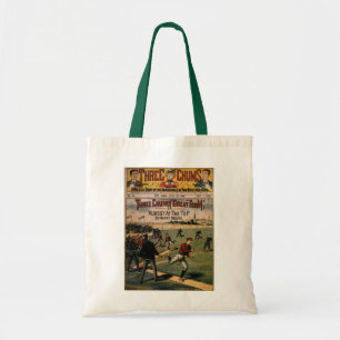Vintage Sports Baseball Three Chums Magazine Cover Tote Bag