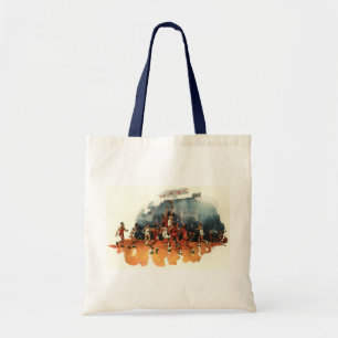 Vintage Sports Basketball Game, Basketball Players Tote Bag
