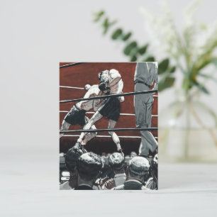 Vintage Sports Boxing, Boxers Fight in the Ring