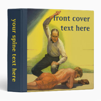 Vintage Sports Boxing, Referee with Boxer Knockout Binder